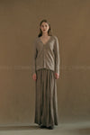 MUTEDANCE cashmere skirt MD23FW88 camel PM95
